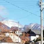 12月6日の浅間山は雪模様